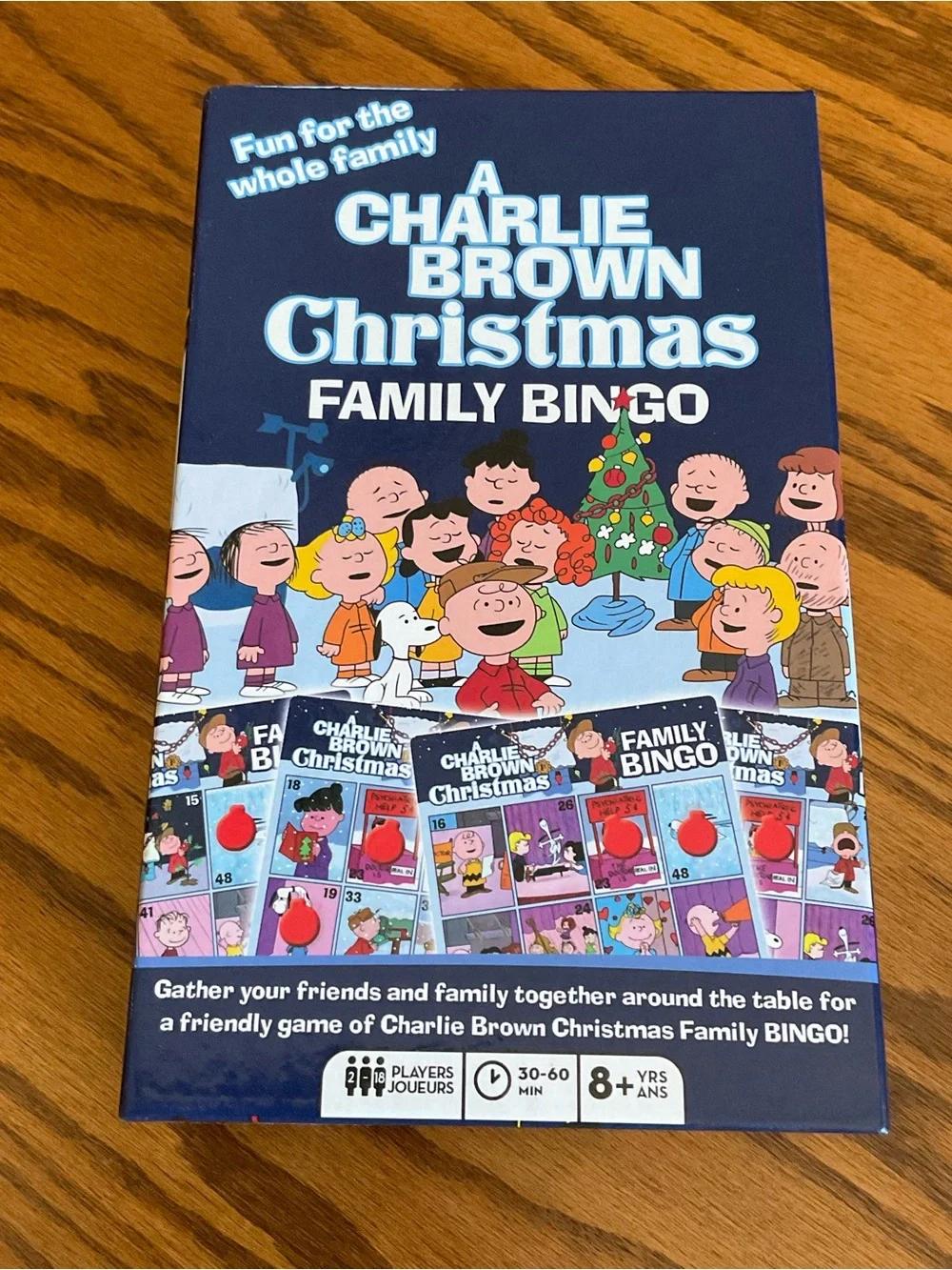 A Charlie Brown Christmas Family Bingo Game, Fun For The Whole Family